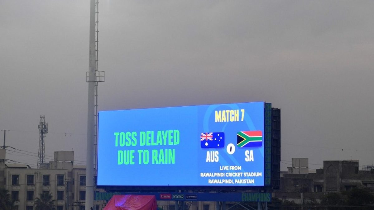 The Australia-South Africa clash in the 2025 Champions Trophy has been delayed due to persistent rain - when's the latest the game can begin?
