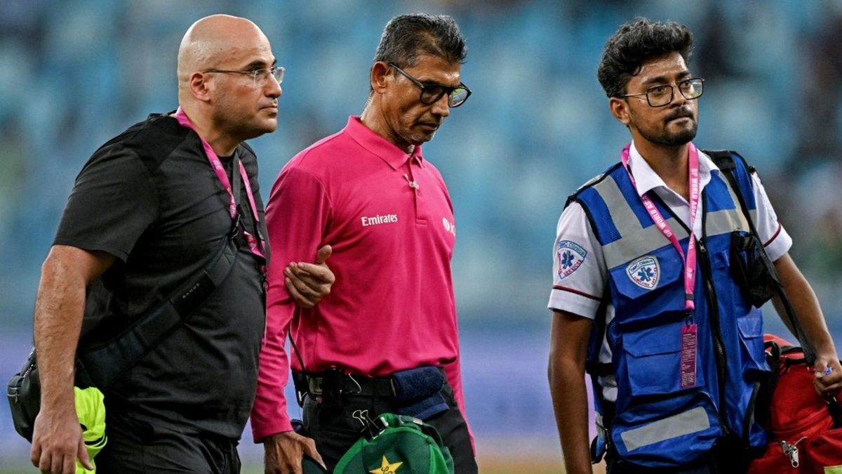Injured on-field umpire Ruchira Palliyaguruge had to be replaced by the fourth umpire during the second innings of the crucial Pakistan-UAE clash in the 2025 Asia Cup.
