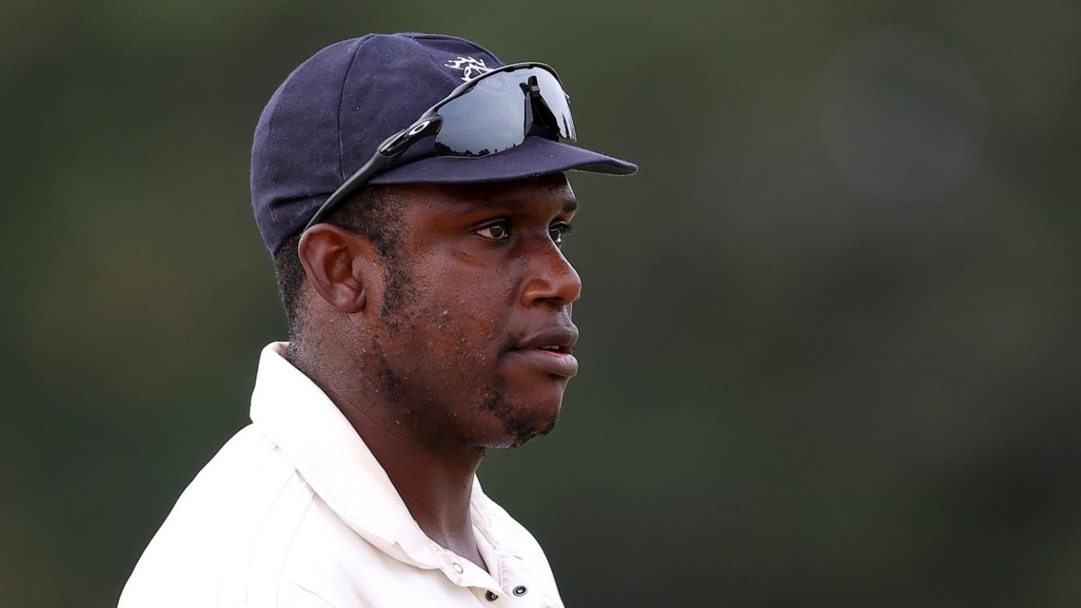 Keith Barker playing for Hampshire before his ban