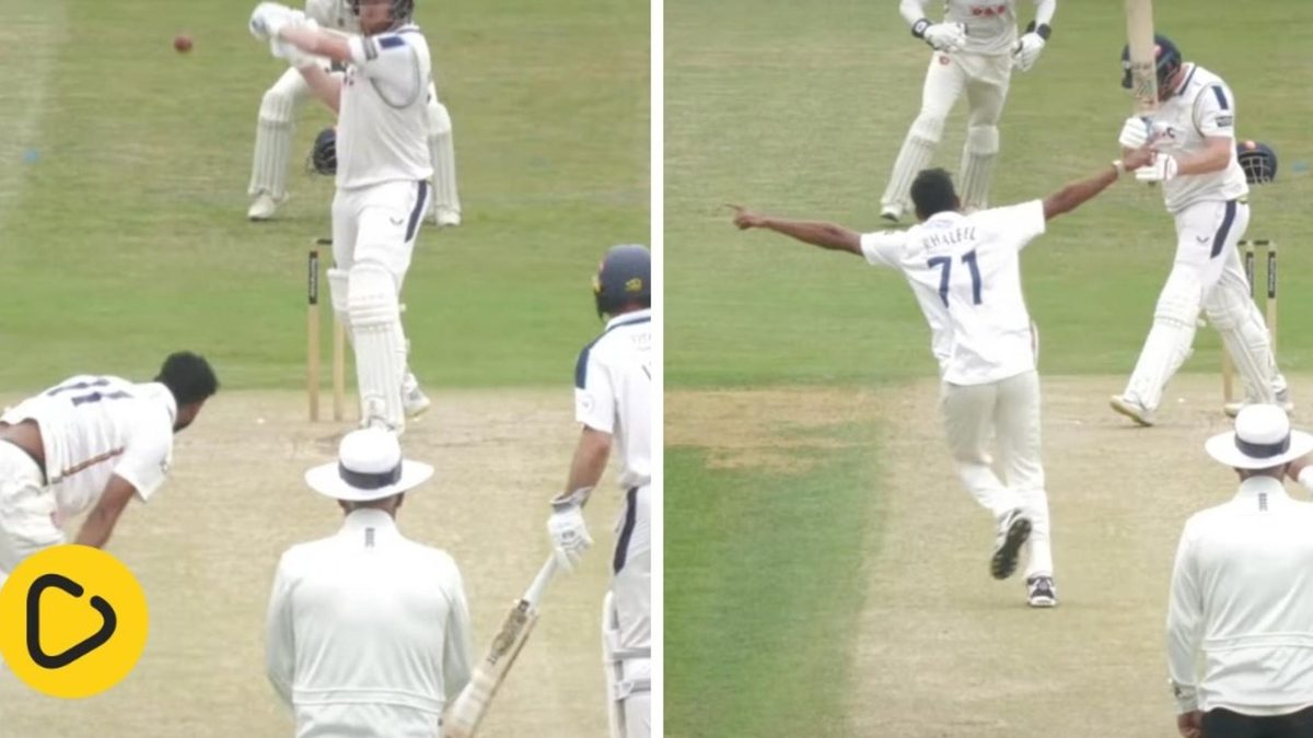 Jonny Bairstow is foxed by Khaleel Ahmed during India bowler's Essex debut