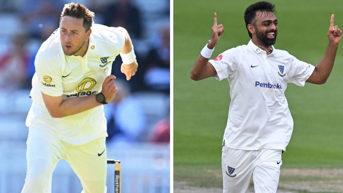Ollie Robinson and jaydev Unadkat playing for Sussex
