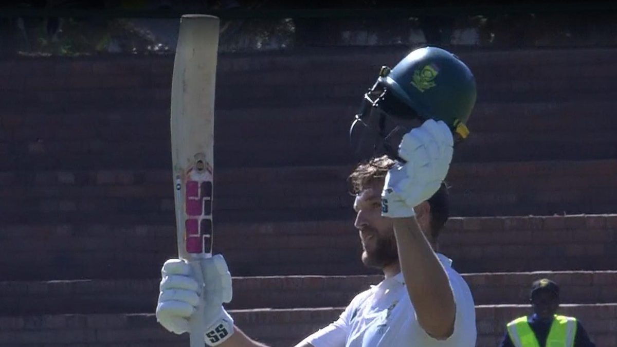 South Africa's Wiaan Mulder scored a century against Zimbabwe in his first match as Test captain on Sunday (July 6).