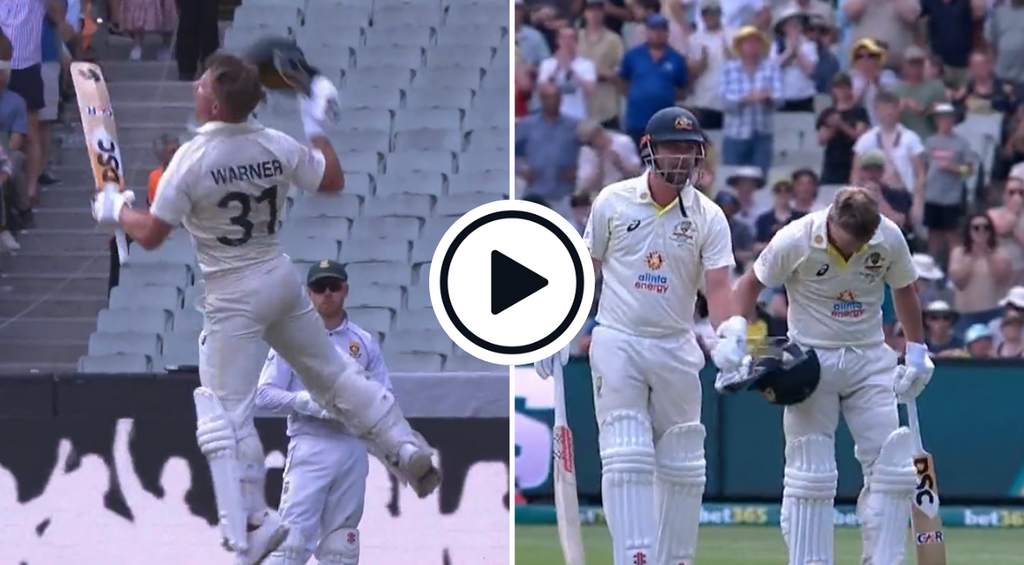 Watch: Cramp-hit David Warner hobbles to historic double hundred, leaps in celebration before retiring hurt