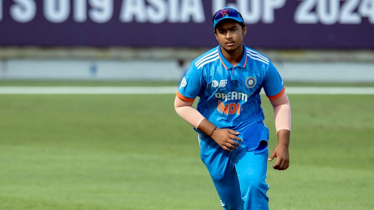 Vaibhav Suryavanshi during the U19 Asia Cup