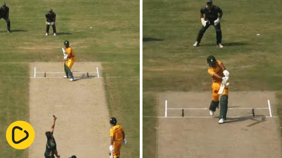 Babar takes 18 runs in an over against Akhtar