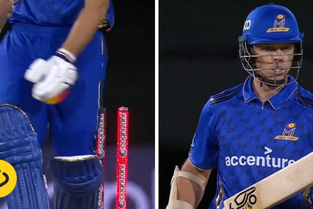 Watch: Batter tries to review bowled dismissal in Major League Cricket