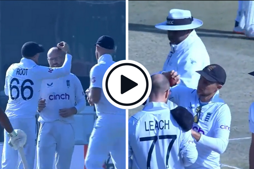 Watch: ‘The greatest sport on earth’ – Joe Root shines ball on Jack Leach’s head