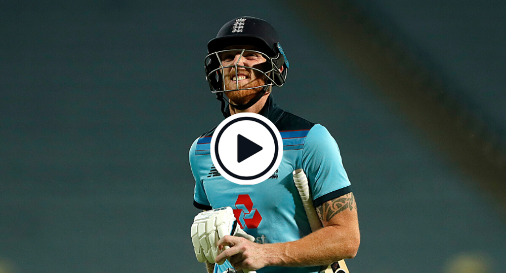 Watch: Ben Stokes says ‘sorry’ to the heavens after getting out on 99