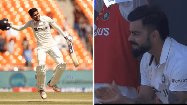 heshubman-gill-brings-up-maiden-home-test-ton-virat-kohli-proudly-applauds-from-dugout.Click to read full article.