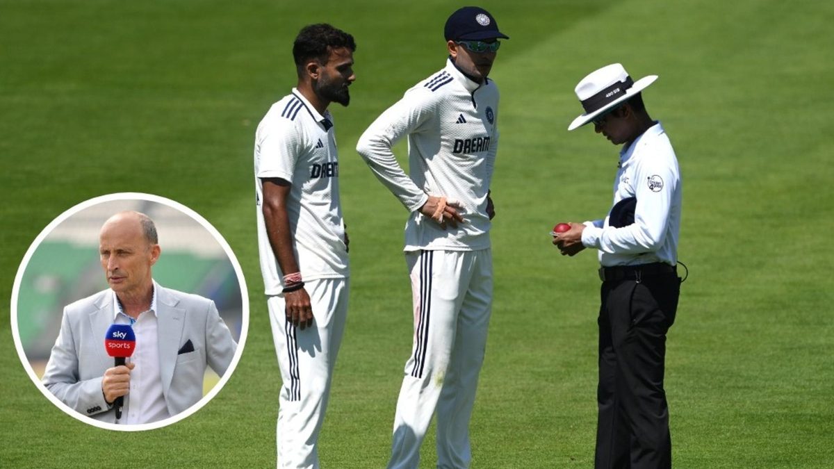 Nasser Hussain has criticised India’s request for a ball change after the second new ball had been taken just 10 overs ago at Lord’s.