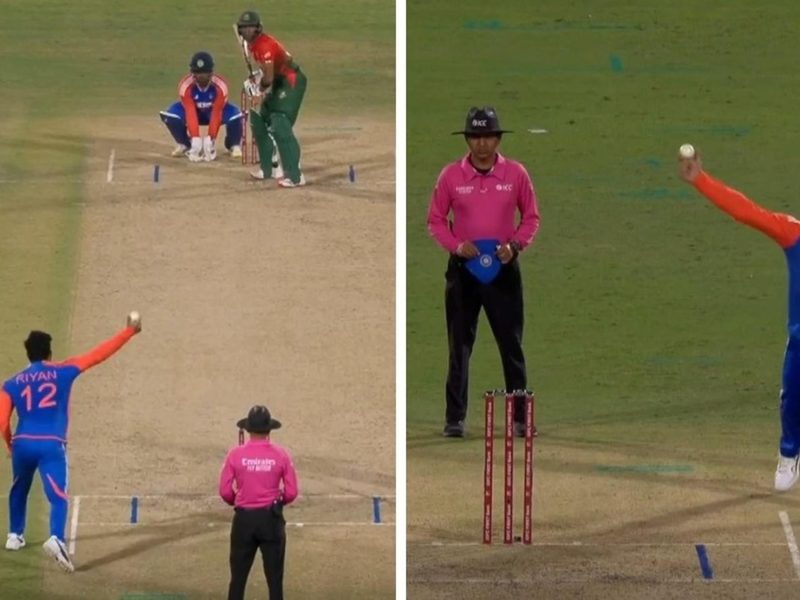 riyan-parag-no-balled-after-tossing-bizarre-delivery-from-outside-the-pitch-laws.Click to read full article.