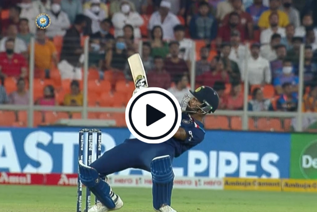 Watch: Hardik Pandya ends up on his back after ridiculous ramp shot