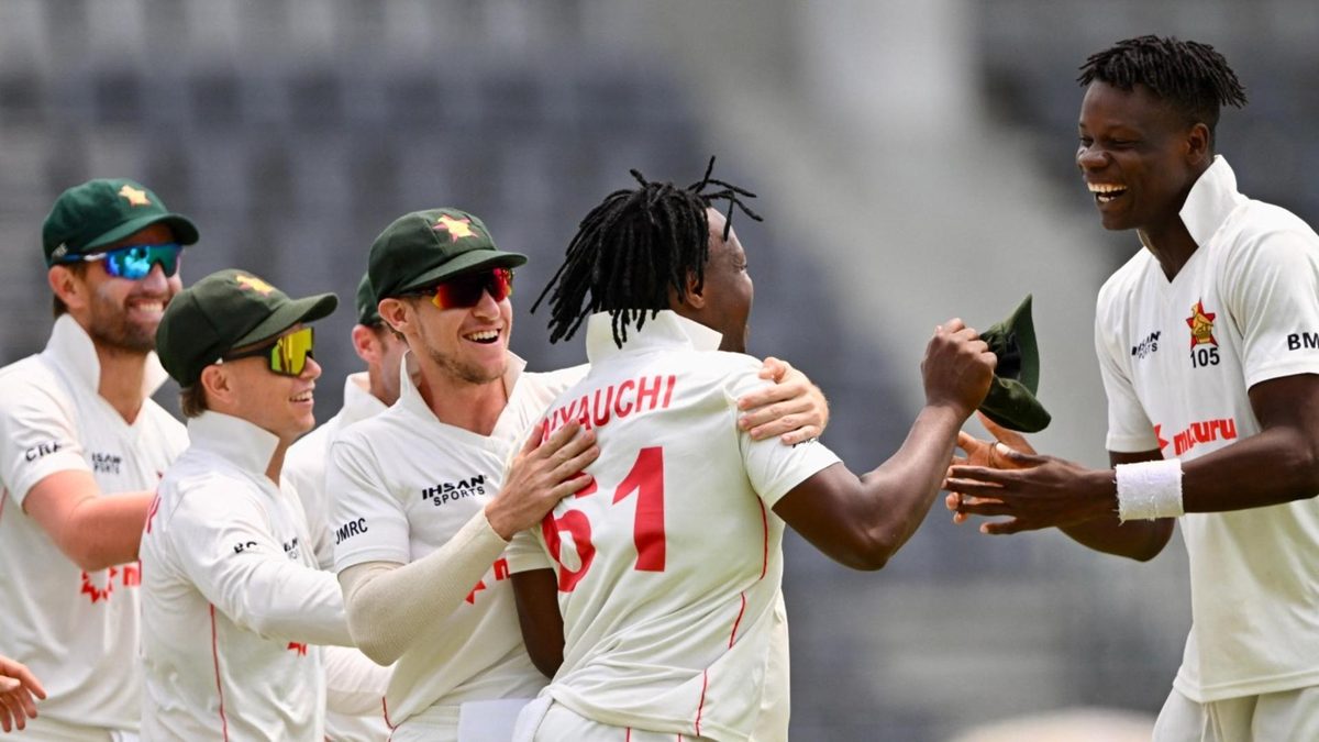 Zimbabwe celebrate rare Test win over Bangladesh