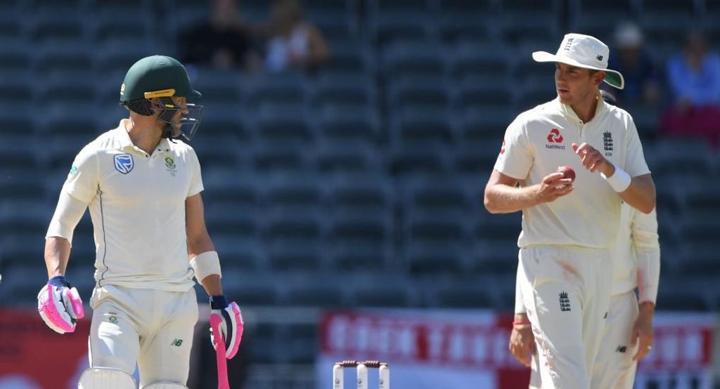 Stuart Broad fined by ICC for du Plessis altercation
