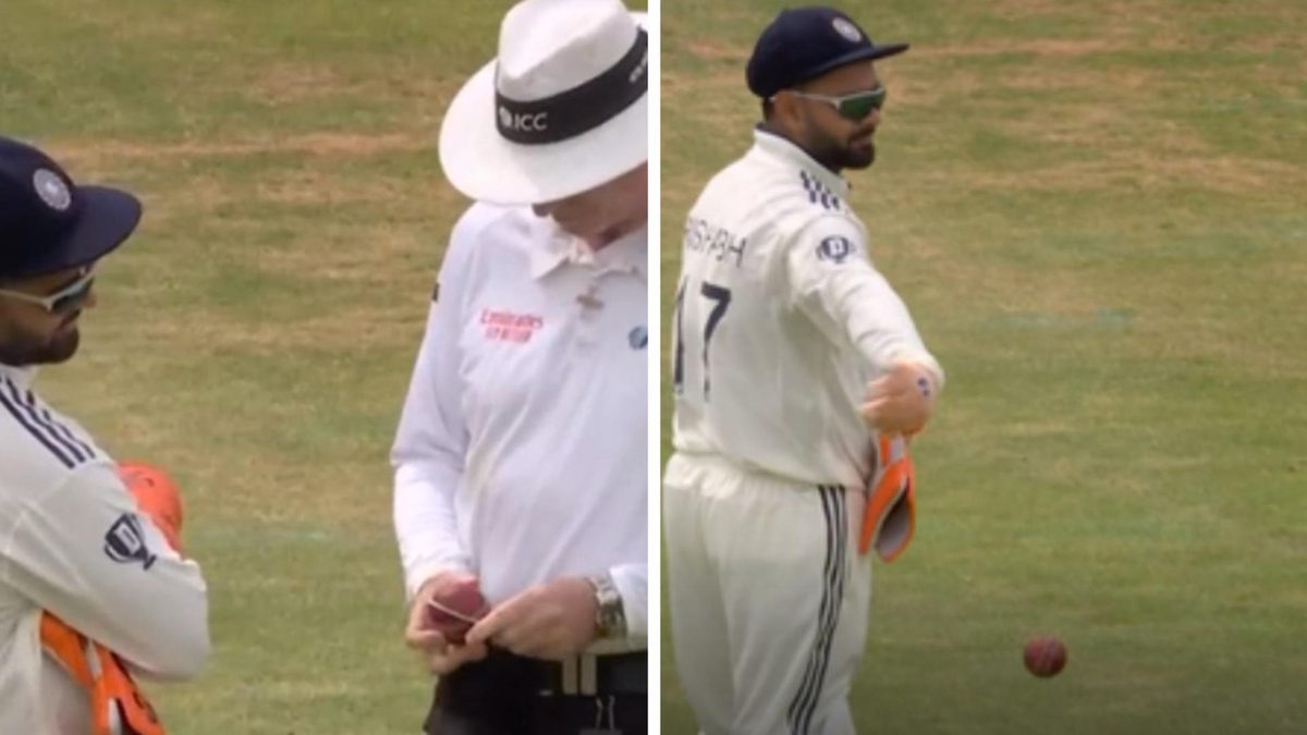 Pant engage in a heated discussion with umpire