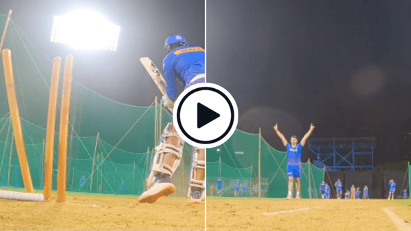 ipl-2022-watch-arjun-tendulkar-rattles-mumbai-indians-teammates-off-stump-with-rapid-yorker-in-nets.Click to read full article.