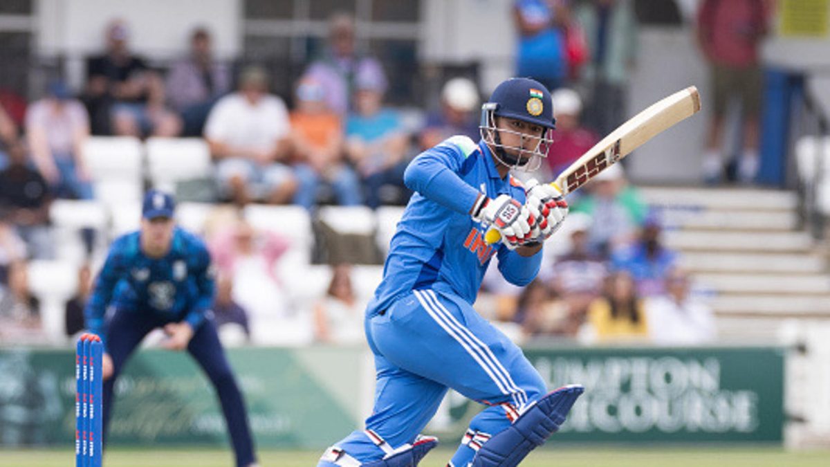 Vaibhav Suryavanshi of India U19 bats during the England U19 and India U19 Youth One Day Match on June 27, 2025 in Hove, England