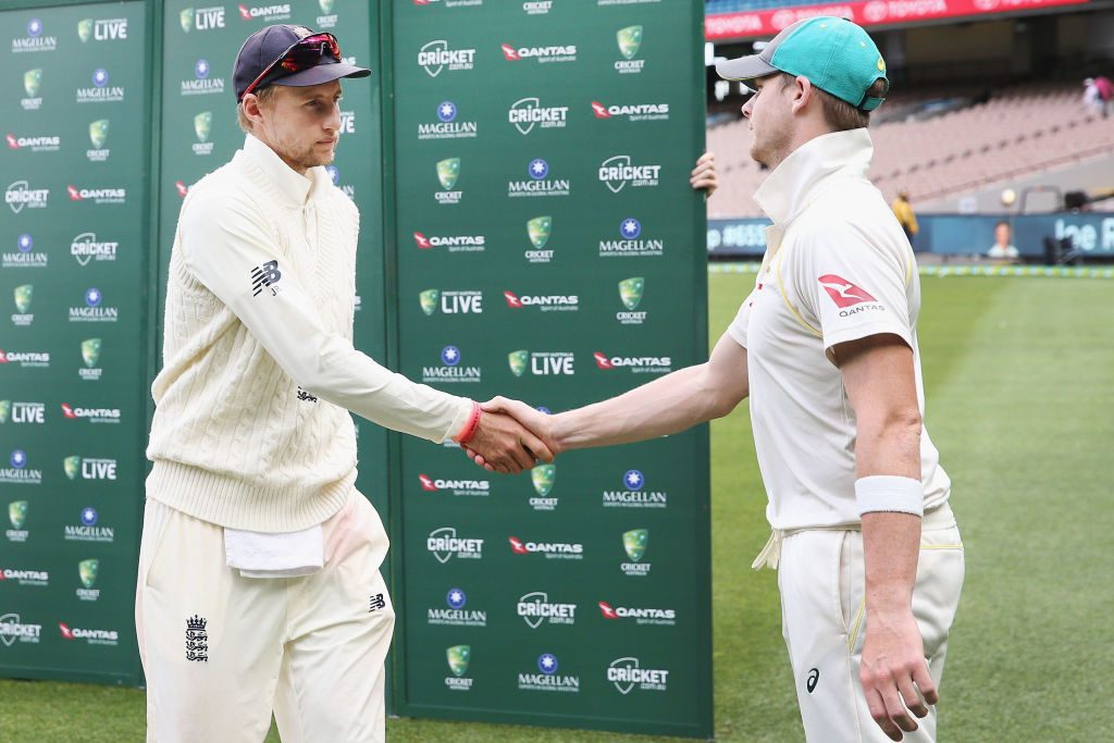 Steve Smith and Joe Root Ashes 