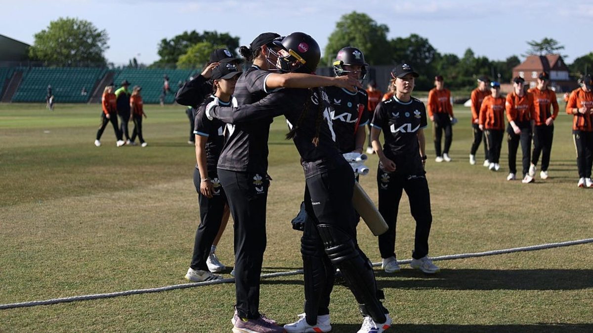 The Blaze and Surrey played out a thrilling tie in the ECB Women's One-Day Cup on Wednesday (May 14), setting a new world record.