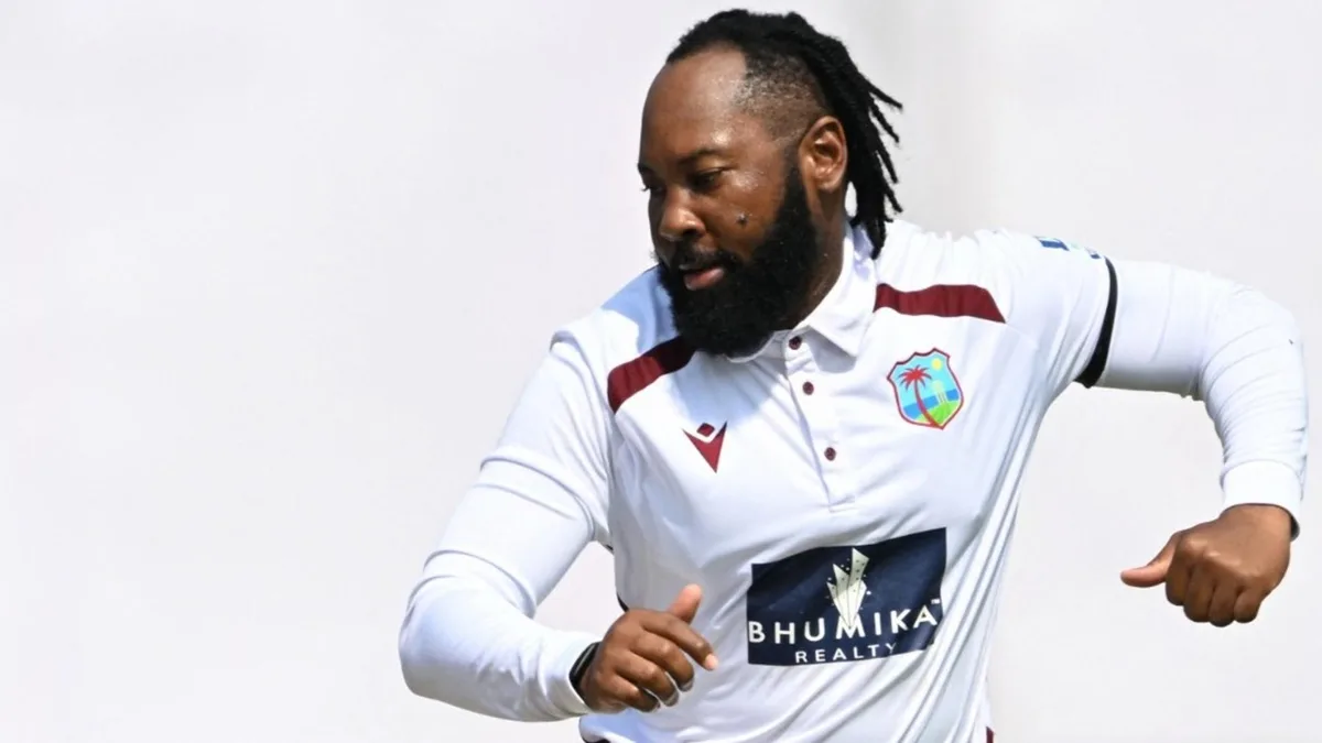 The West Indies players are wearing black armbands during the first day of the second India Test at New Delhi: here’s why.