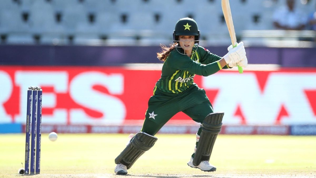 Sidra Ameen scores a century during Pakistan's ODI against South Africa