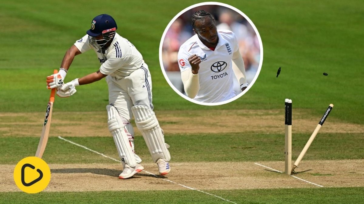 Watch: Rishabh Pant was dismissed by a peach of a delivery by Jofra Archer early on day five of the England-India Test.