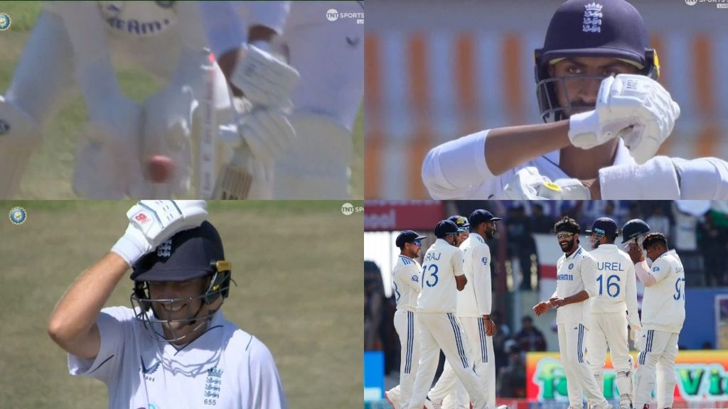 Shoaib Bashir reviews despite being bowled leaving Joe Root in splits in the India-England Dharamshala Test.