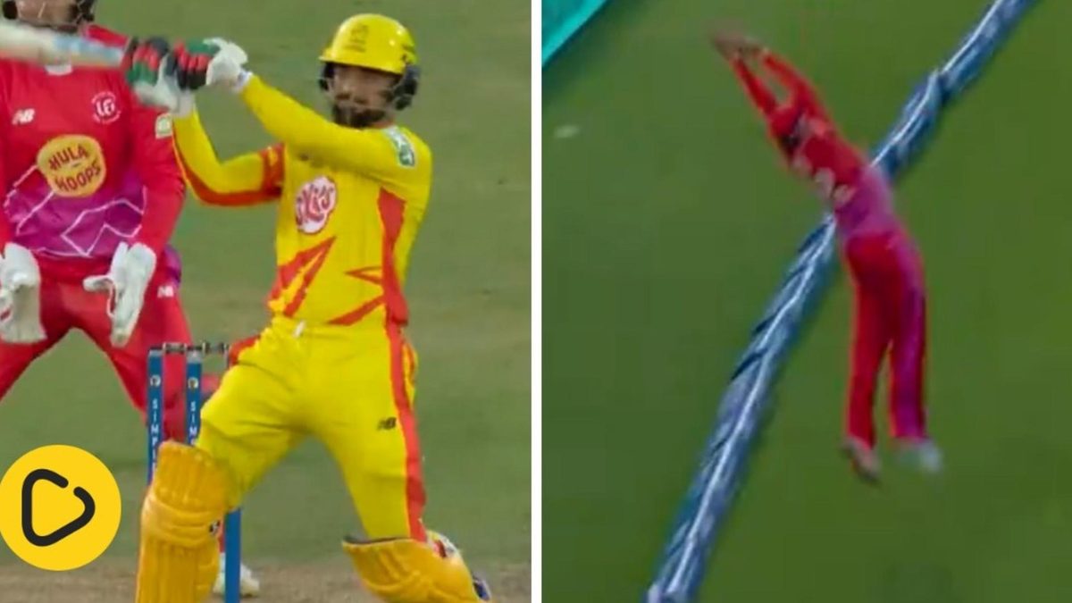 Rashid Khan helicopter shot six