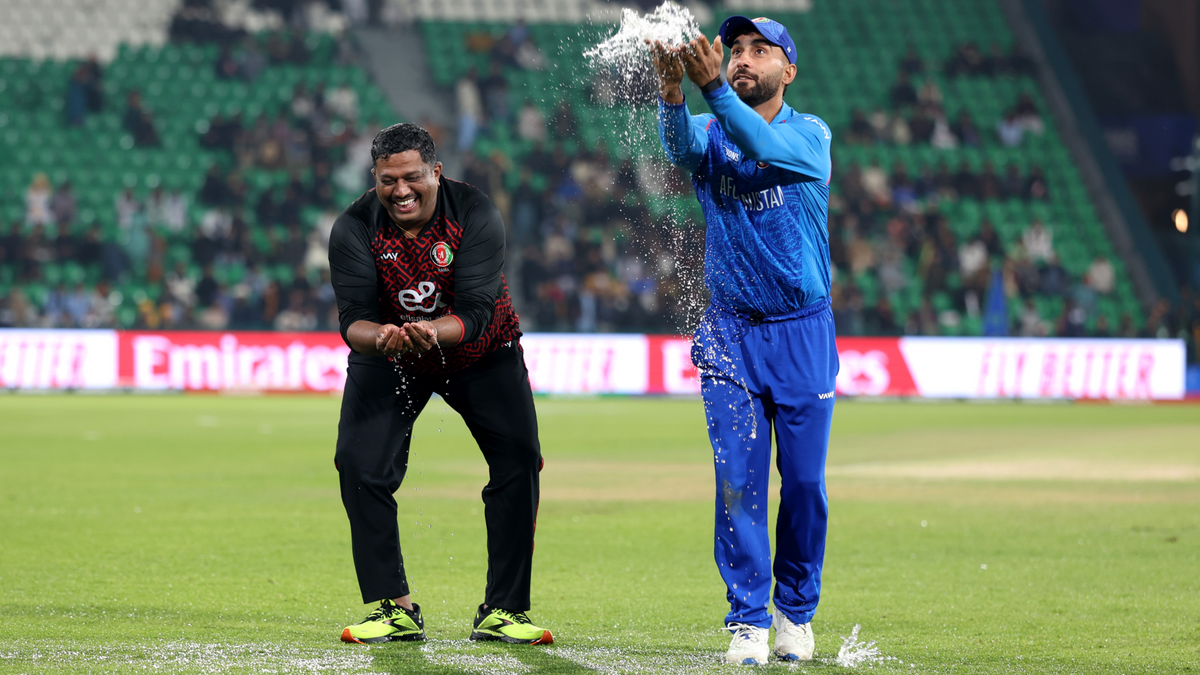 Afghanistan captain Hashmatullah Shahidi shares light-hearted moment