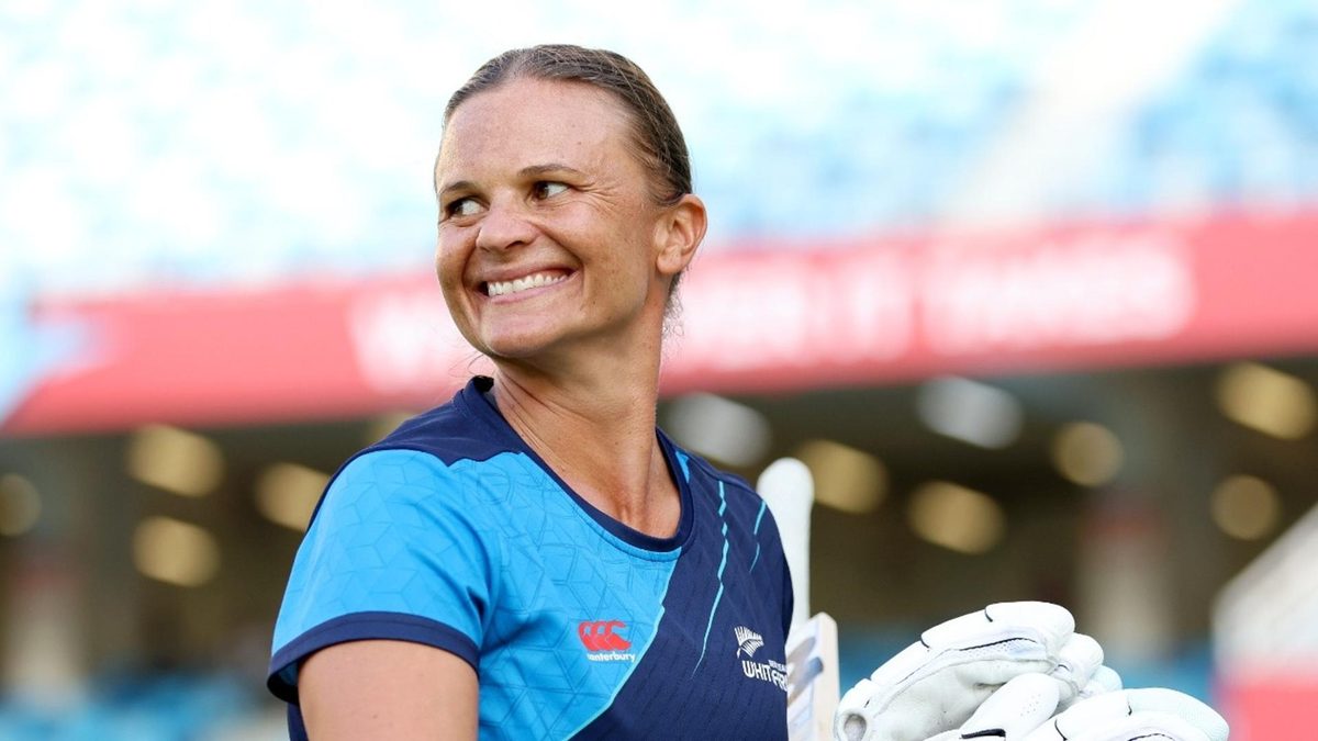 Suzie Bates ahead of the Women's T20 World Cup final, in which she became the most capped women's cricketer in international history