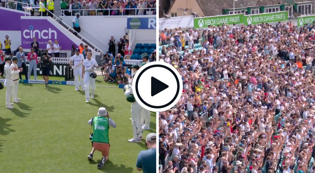 Watch: Stuart Broad given guard of honour as he strolls out to bat one last time with James Anderson | Ashes 2023