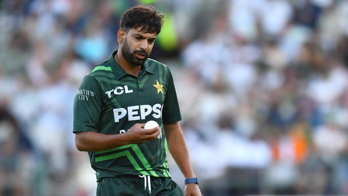 Pakistan seamer Haris Rauf in action in an ODI