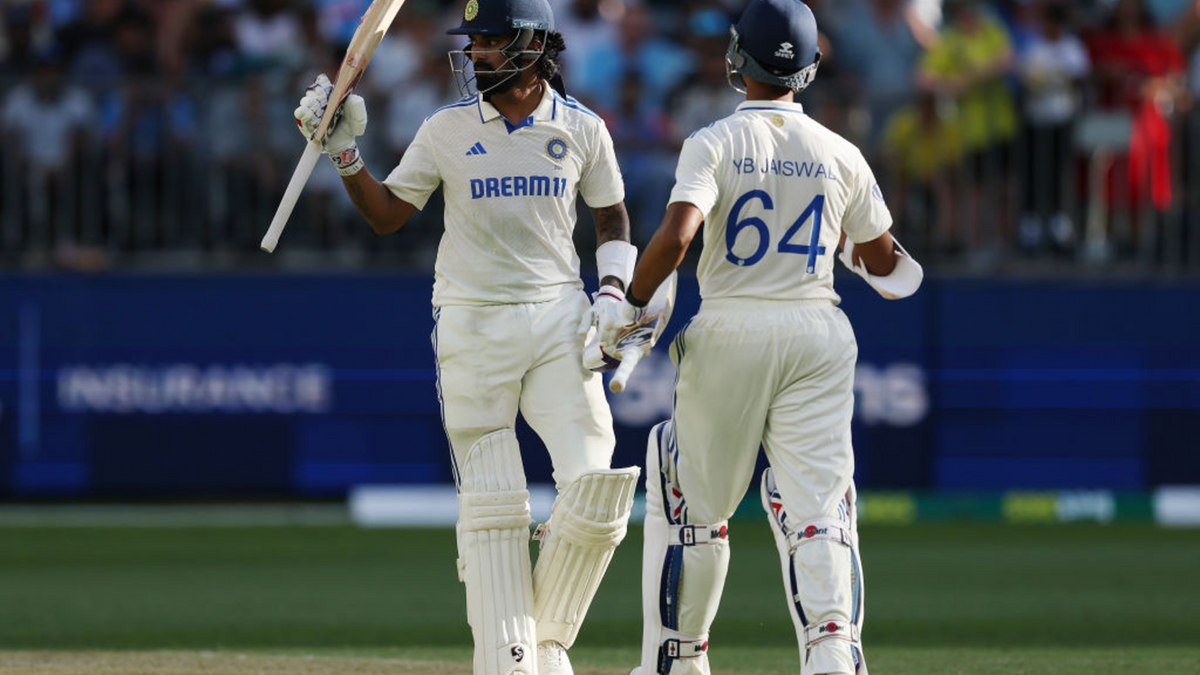Rahul reaches fifty