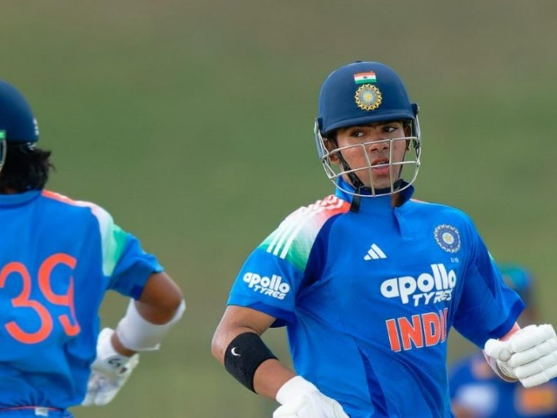 0-2-in-six-overs-to-411-india-u19-pair-kushagra-ojha-manal-chauhan-hit-maiden-tons-in-test-rescue-act-against-sri-lanka.Click to read full article.