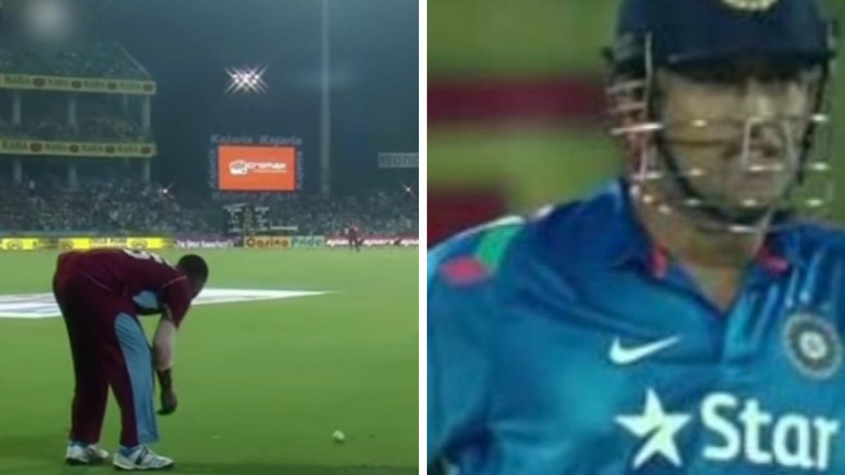 when Pollard tempted Dhoni for a second run