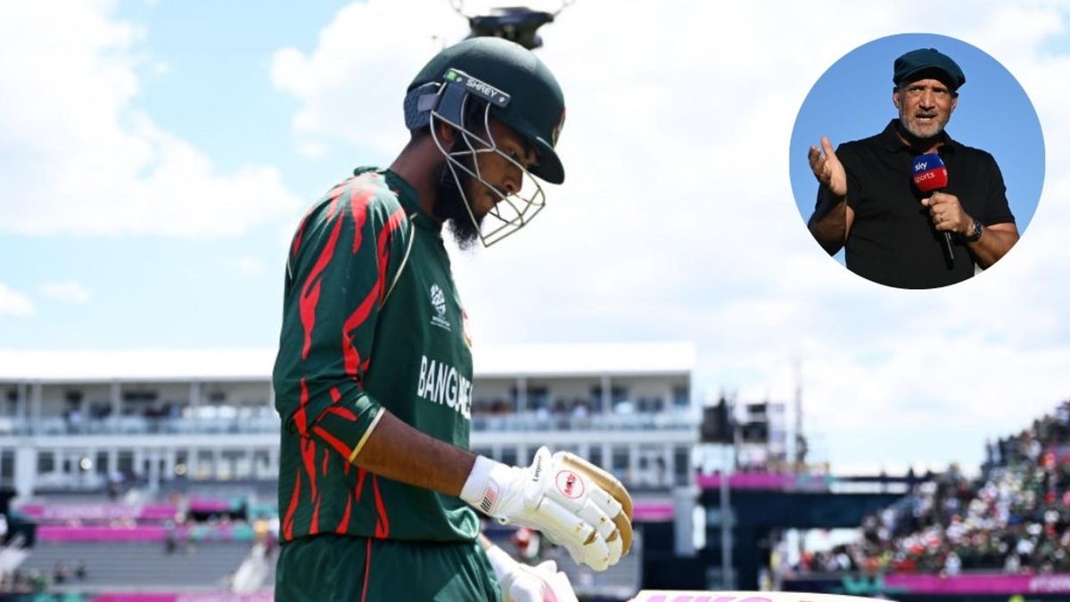 Rishad Hossain walking back to the dressing room after Bangladesh's loss to South Africa in New York