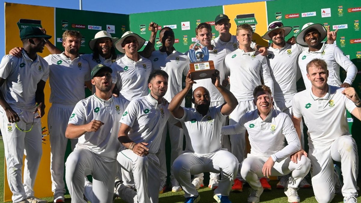 South Africa celebrate Test series win over Pakistan
