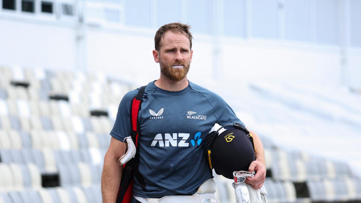 Kane Williamson of New Zealand walks to the nets during a New Zealand Test Squad training session at Basin Reserve on December 04, 2024 in Wellington, New Zealand