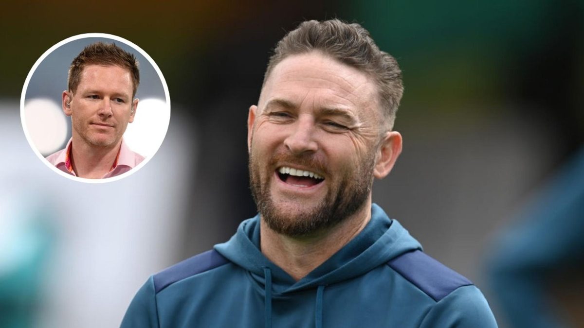 Eoin Morgan and Brendon McCullum