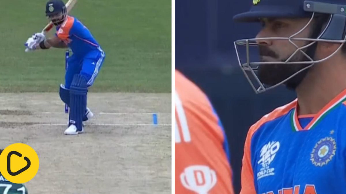 Virat Kohli plays a shot during ICC Men's T20 World Cup match between India and Pakistan at Melbourne Cricket Ground on October 23, 2022 in Melbourne, Australia.