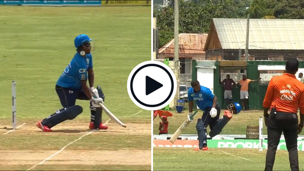 watch-johnson-charles-scoops-ball-own-face-kicks-helmet-away-stumps-avert-dismissal-hit-wicket.Click to read full article.