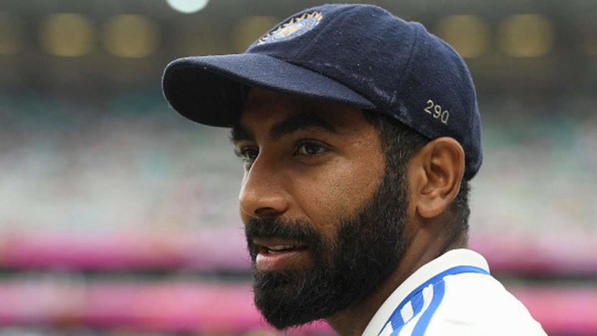 Jasprit Bumrah of India looks on before day one of the Fifth Men's Test Match in the series between Australia and India at Sydney Cricket Ground on January 03, 2025 in Sydney, Australia