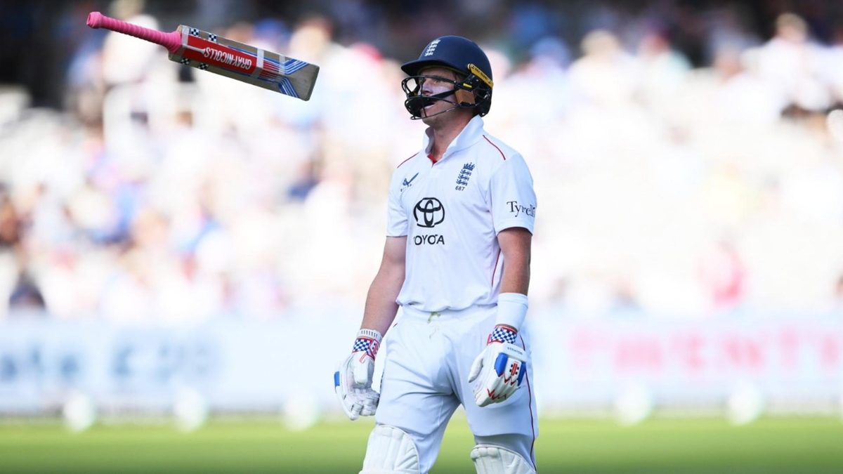 Ollie Pope reacts after dismissal against India at Lord's for England