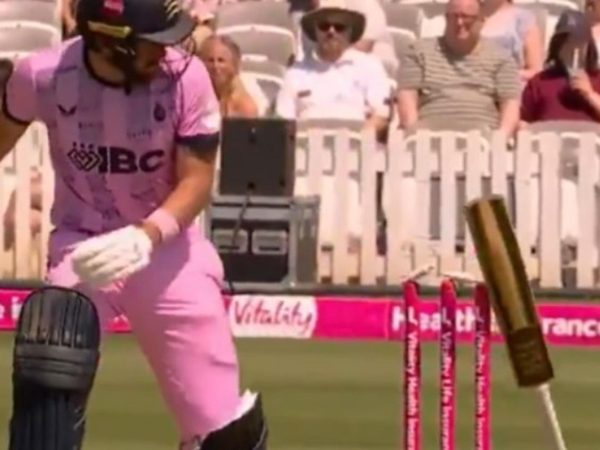 county-middlesex-all-rounder-ryan-higgins-dismissed-hit-wicket-as-bat-slips-out-of-hand-after-playing-cover-drive-watch.Click to read full article.