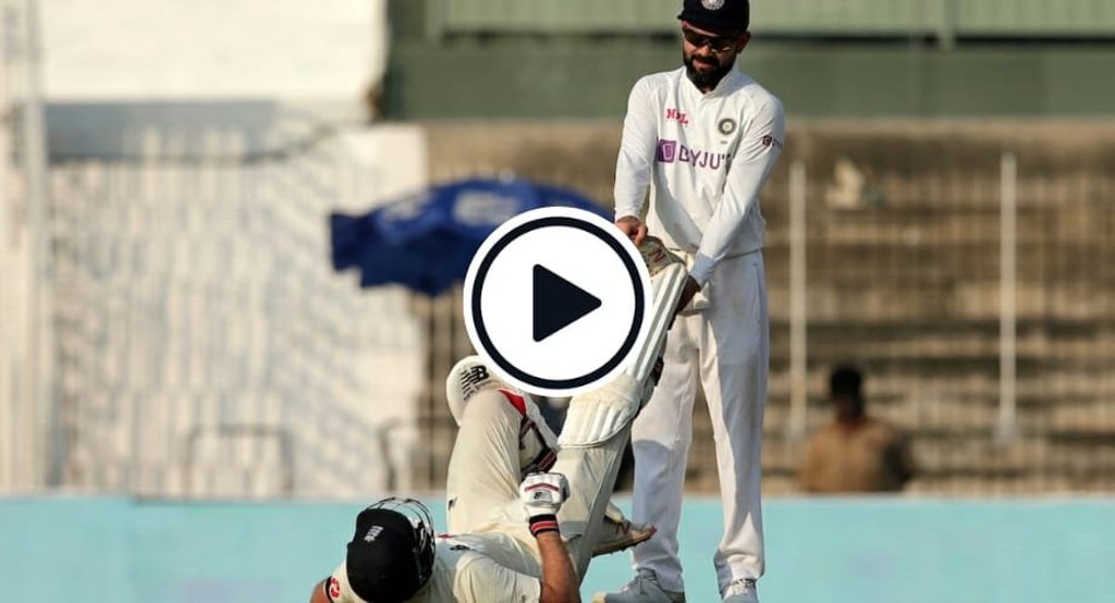Watch: Virat Kohli wins hearts for stretching out cramping Joe Root