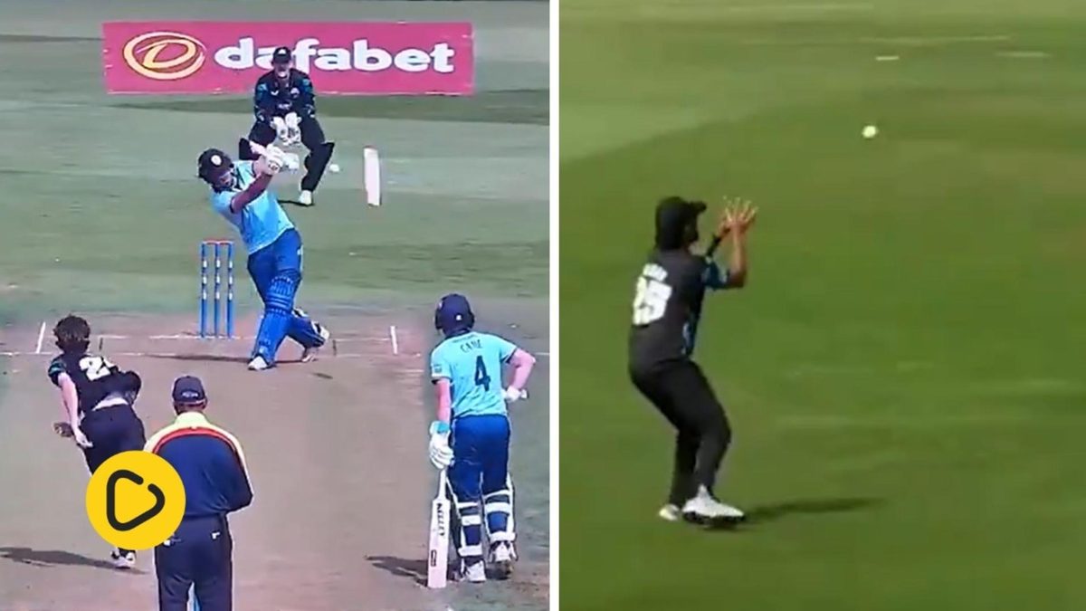 Derbyshire's Matthew Lamb lost his wicket — and his bat — in bizarre fashion in the One-Day Cup on Friday.