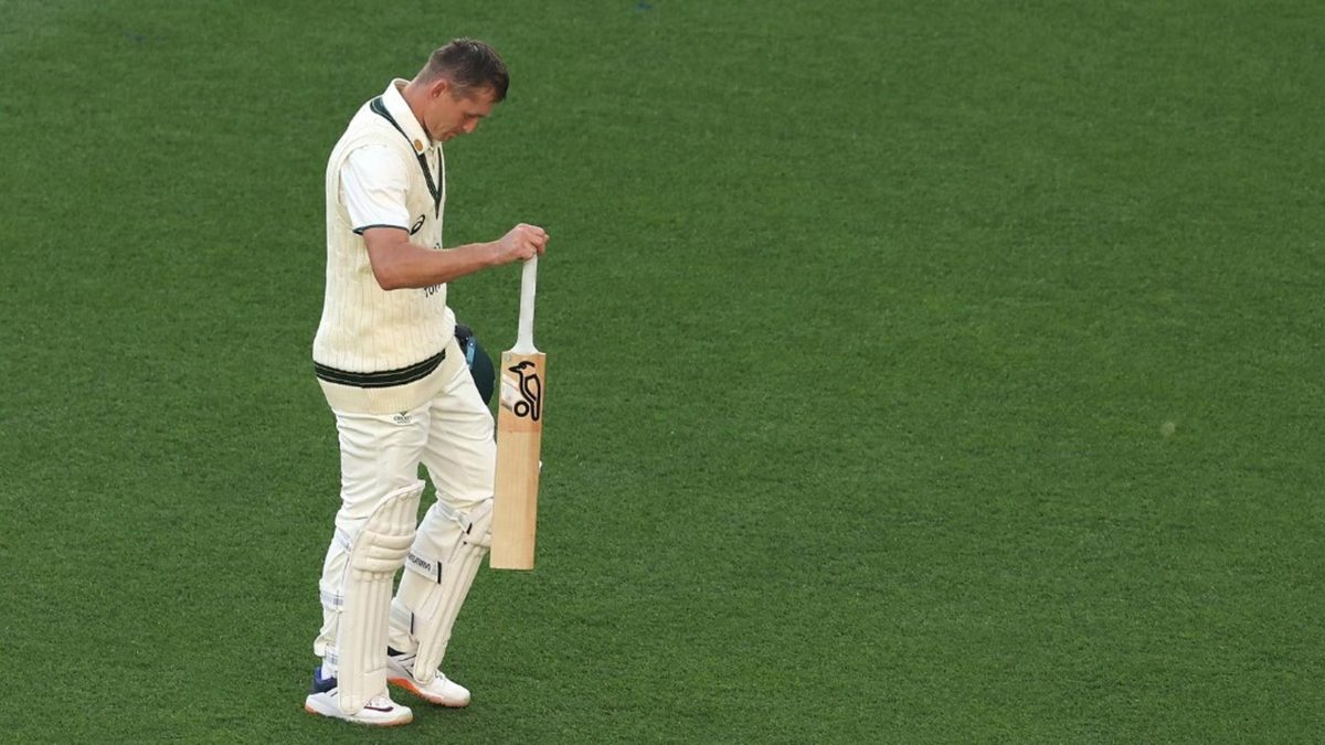 Marnus Labuschagne battled it out for 52 deliveries, making two runs during the first Test against India, the slowest any Australia player has batted in Test history.