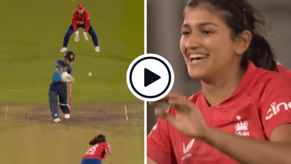 watch-mahika-gaur-first-wicket-england-team-debut-athapaththu.Click to read full article.