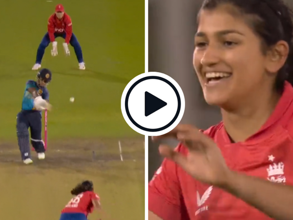 watch-mahika-gaur-first-wicket-england-team-debut-athapaththu.Click to read full article.