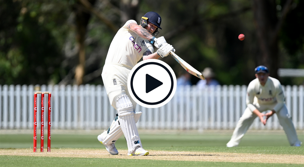 Watch: Ben Stokes smashes England’s bowlers all around Brisbane in sparkling warm-up knock